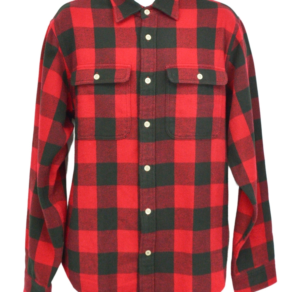 Red and Black Plaid Men's Shirt